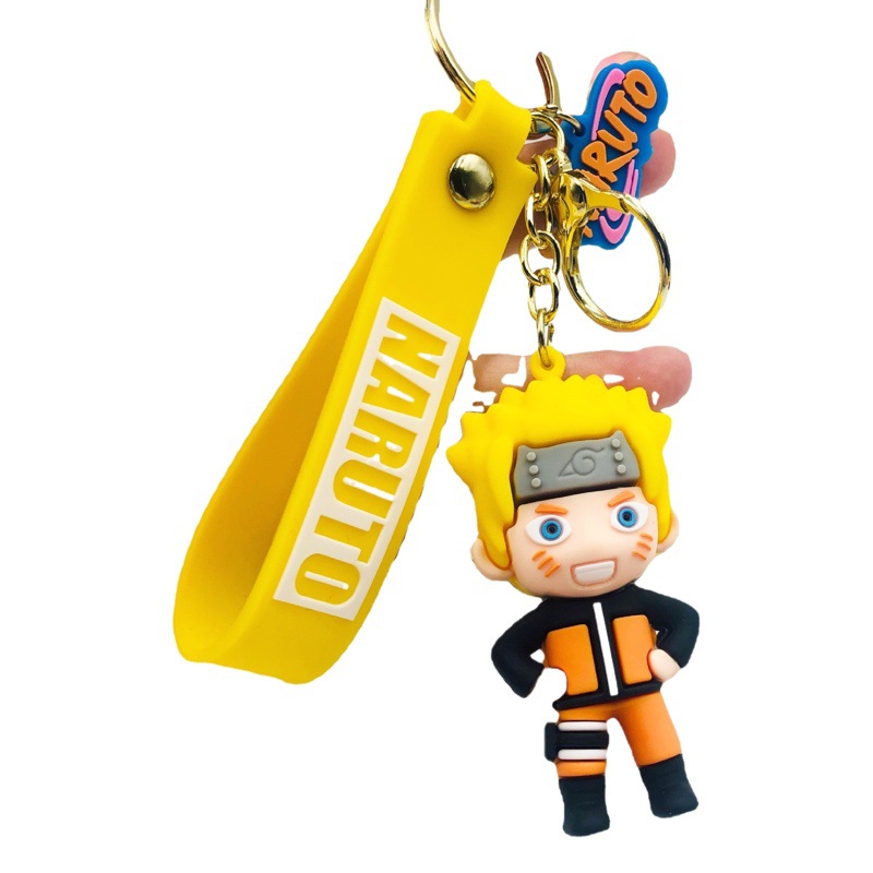 Nuevo PVC tridimensional japonés anime Naruto muñeca llavero colgante bolsa coche adornos regalo
