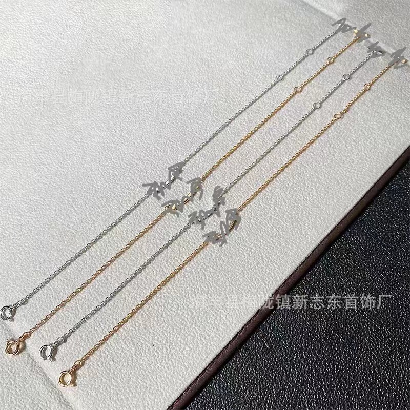 T家精工迷你笑脸手链镀18K金蒂家微笑smile光面镶钻满钻笑脸手环|undefined