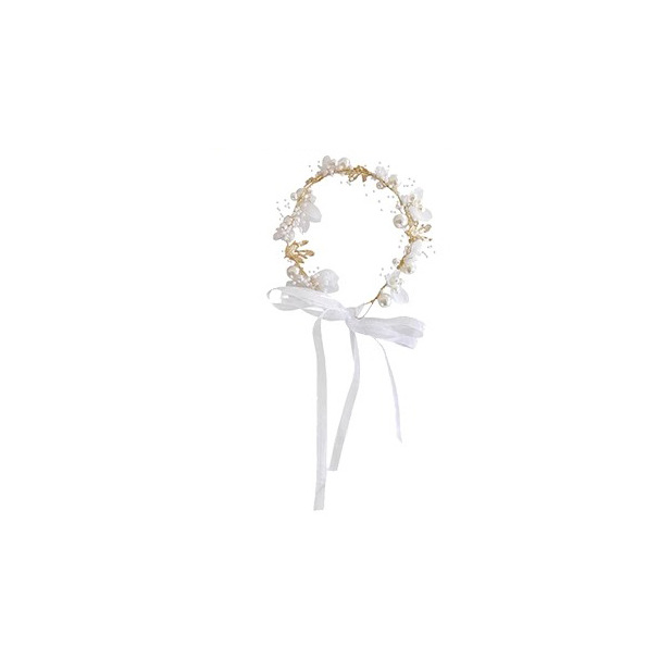 Tocado de la corona de los niños de la princesa Mori Garland Super Hada de la boda de la flor del tocado de La Flor de la diadema de la muchacha exquisita diadema horquilla