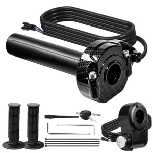 Suitable for Ridstar Q20 Pro/H20/H26 Electric Throttle Grip with Ignition Switch Handlebar Cover Water Transfer Printing