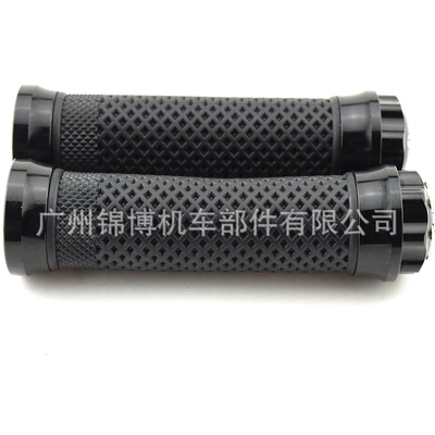 Motorcycle Handlebar Glue Retro Original Grip Cnc Modification Parts Cross-Border Factory Direct Supply 22mm Universal Handlebar Cover (Motorcycle Handle Cover) - black