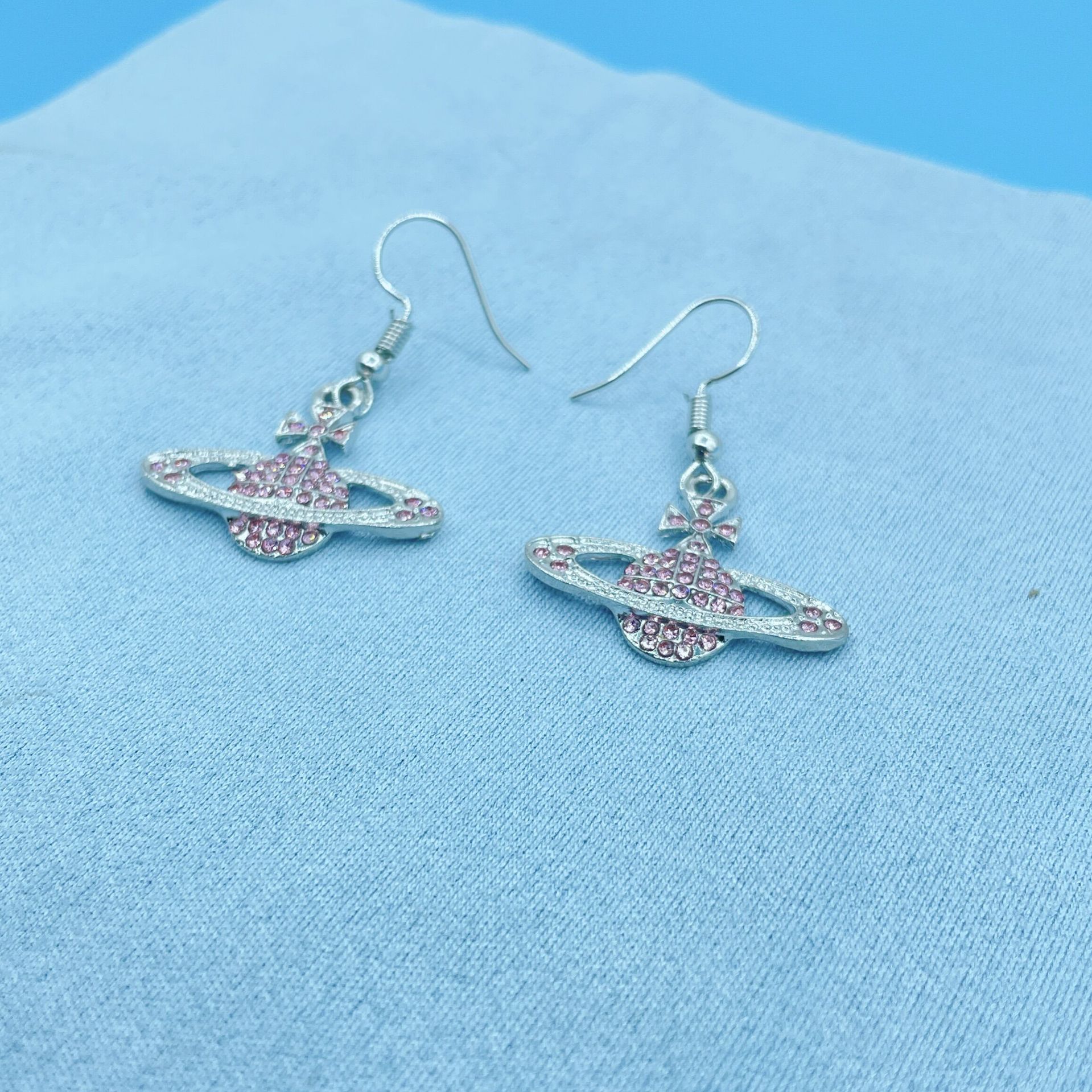 Xiempers collar de cadena de Saturno de alta calidad planeta colgante Cadena de clavícula estilo chica caliente estrella hueso cadena dulce estilo fresco Accesorios