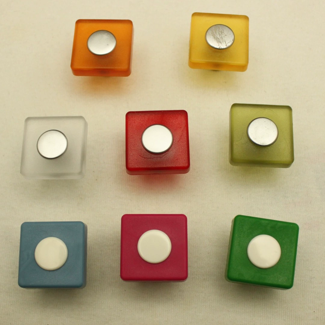 Пластик ABS Милая ручка шкаф одно отверстие Мебельная ручка Дети ручка с винтами