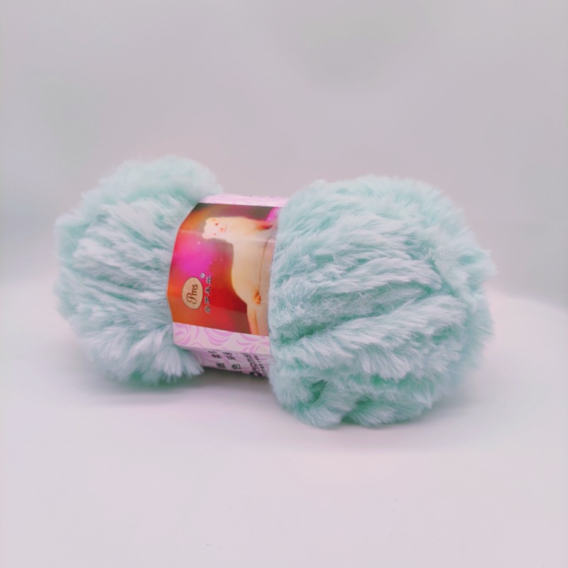 Imitación de visón terciopelo grueso lana tejida a mano DIY Imitación Piel terciopelo visón terciopelo sombrero bufanda manta hilo al por mayor