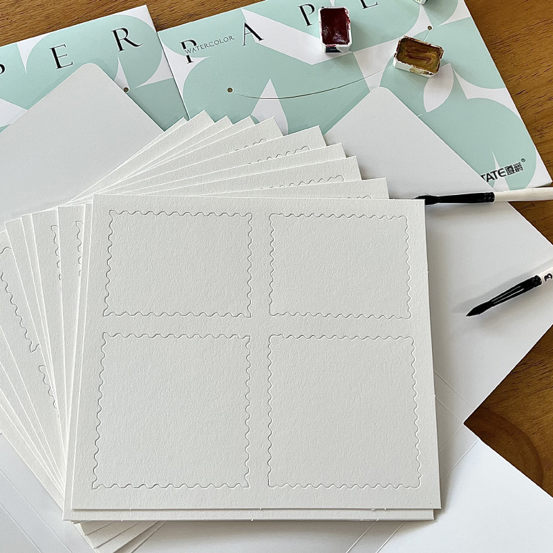 Watercolor Paper, 300g Pure Cotton, Fine-Grained, Watercolor Cotton Paste, Student-Specific Mini Portable