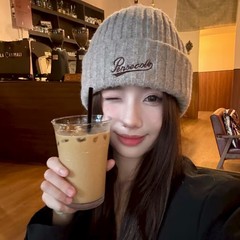 毛线帽女秋冬季大头围显脸小月子冷帽保暖加厚护耳针织帽