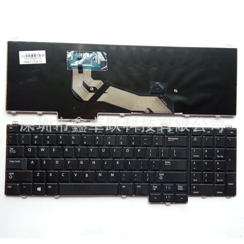 US applicable to Dell Latitude E5540 E6540 laptop keyboard