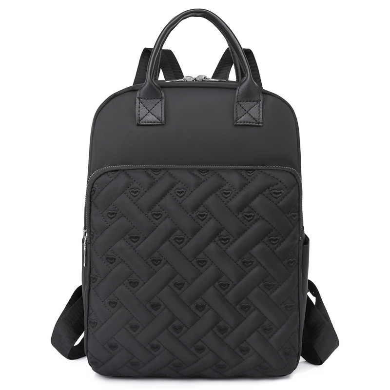 Venta al por mayor 2024 nueva mochila de tela Oxford para mujer de gran capacidad, mochila para computadora portátil de viaje de todo fósforo de moda