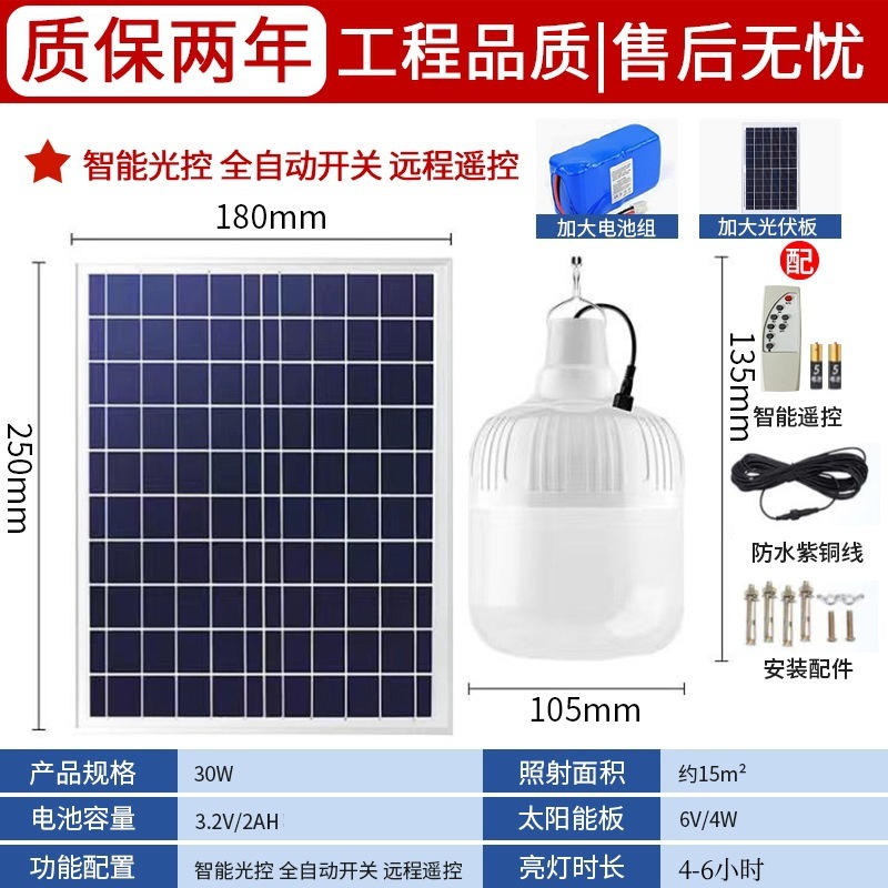 新型太陽エネルギー屋外灯家庭用庭灯LED照明灯太陽エネルギー電球別体太陽エネルギー灯|undefined