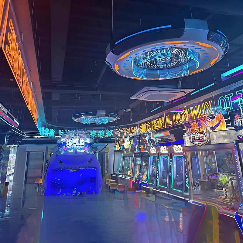 lámpara de módulo de videojuegos de ciudad de videojuegos de pared decoración de luces de internet café módulo de luces ktv pasillo de animación de ciudad de modelado de luces