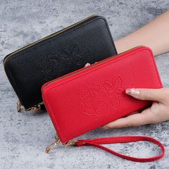 Korean version 2023 new hand wallet women's long zipper multi-functional versatile wallet large capacity mobile phone wallet