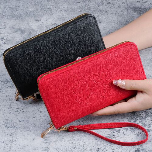 Korean version  new hand wallet women's long zipper multi-functional versatile wallet large capacity mobile phone wallet