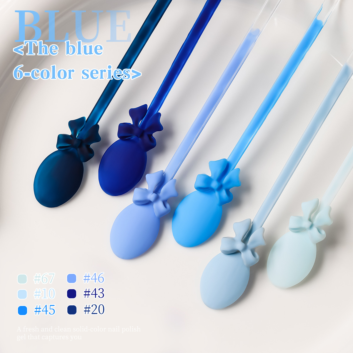 2026 nueva serie azul blanco azul cielo crema azul pegamento de manicura especial para la tienda de uñas image 3