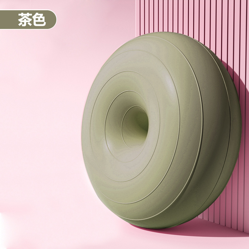 Pelota de yoga de pilates donut bola de manzana engrosada a prueba de explosiones ejercicio fitness recuperación posparto equilibrio estable hemisferio