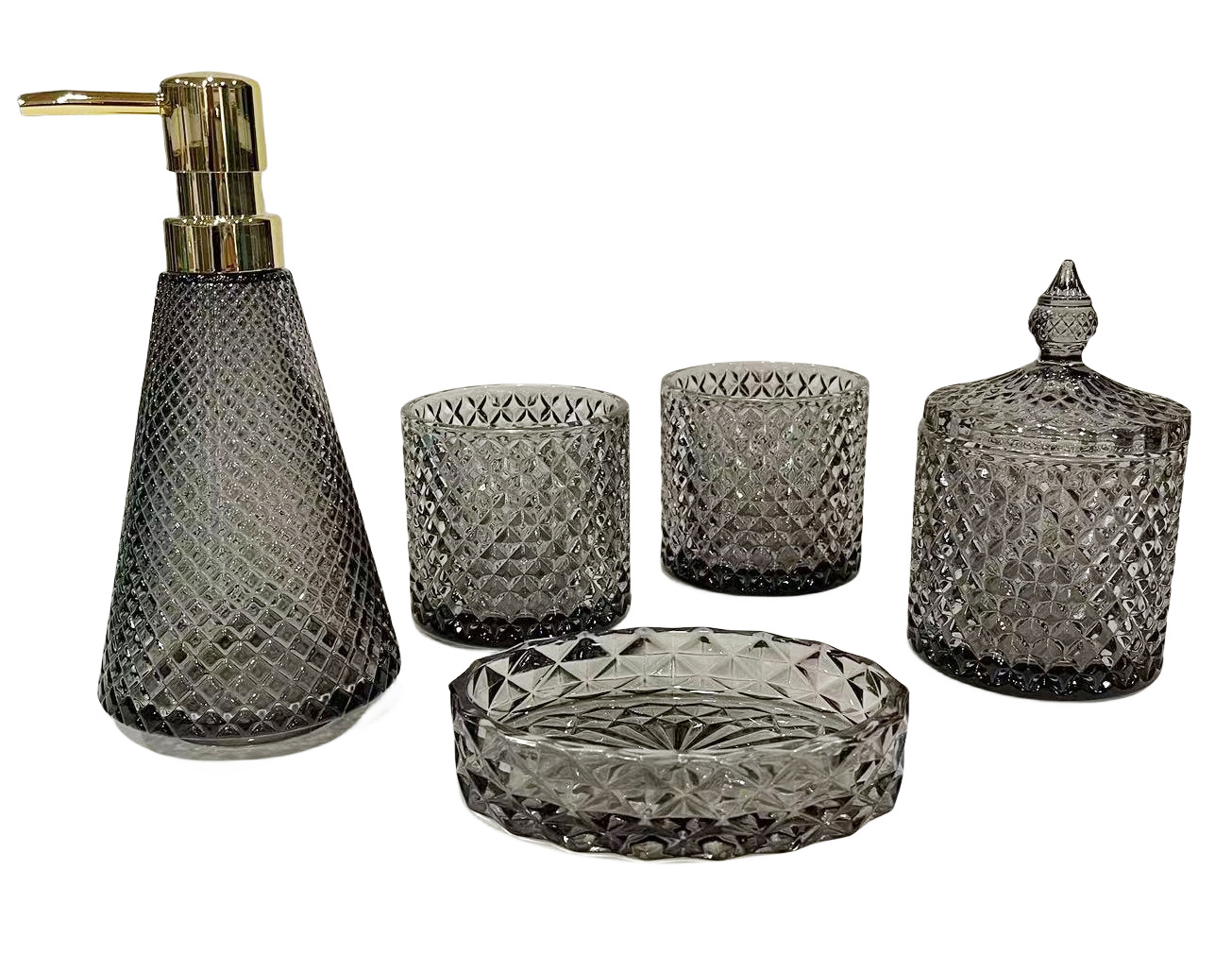 2023 otoño nuevo otoño y el invierno popular casa moderna color árbol de Navidad triángulo dispensador de jabón de vidrio