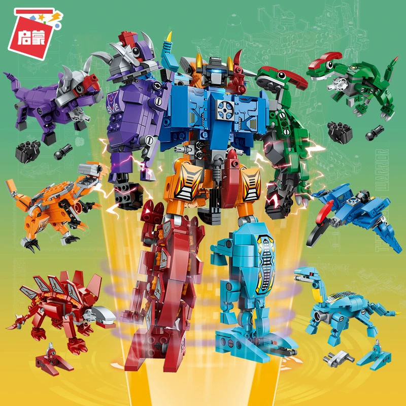Combined constructor, transformer, intellectual toy, training, police
