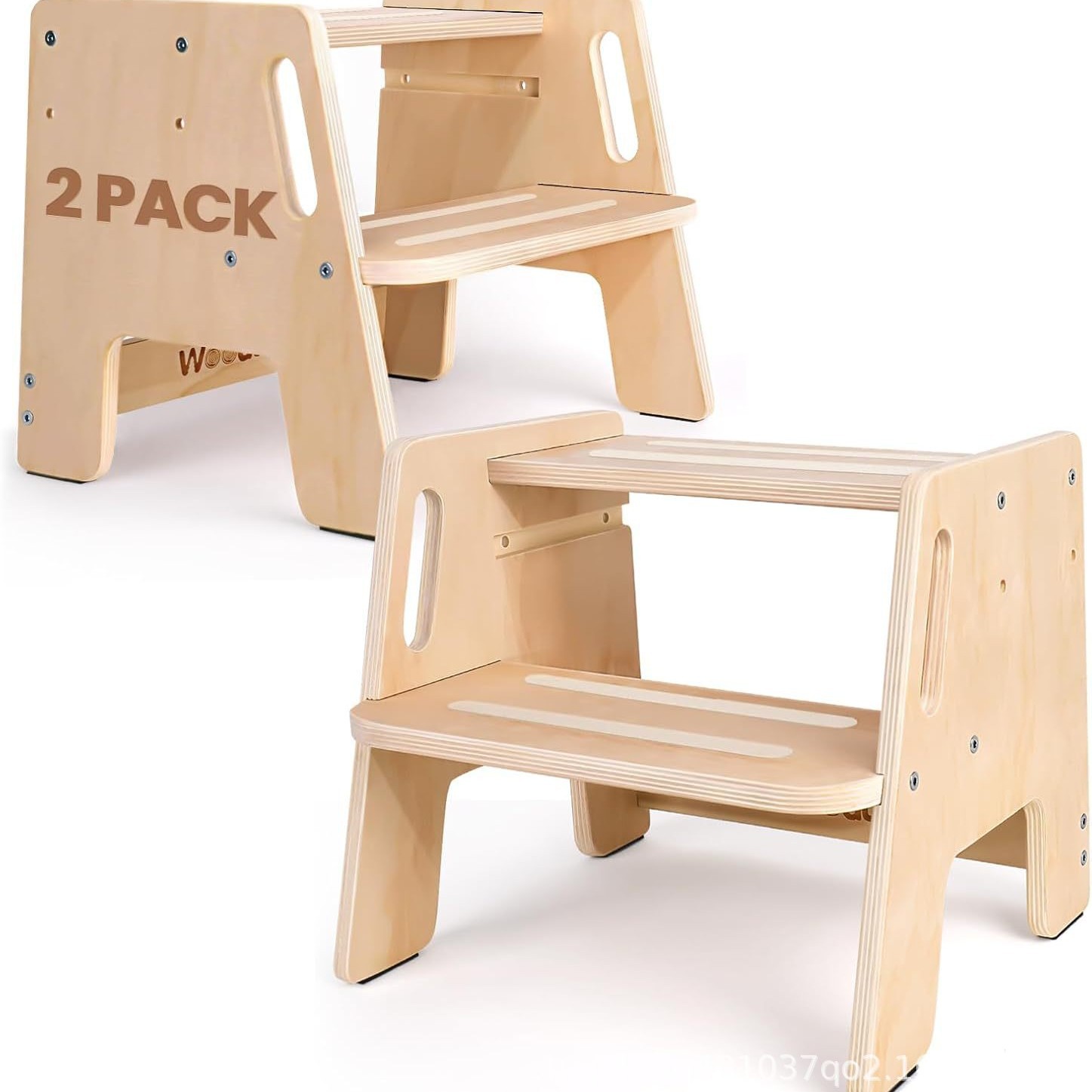 Wooden Children's Step Stool Toddler Bathroom Stool Heightening Baby Tower Wash Chair Footrest Kitchen Standing Stool