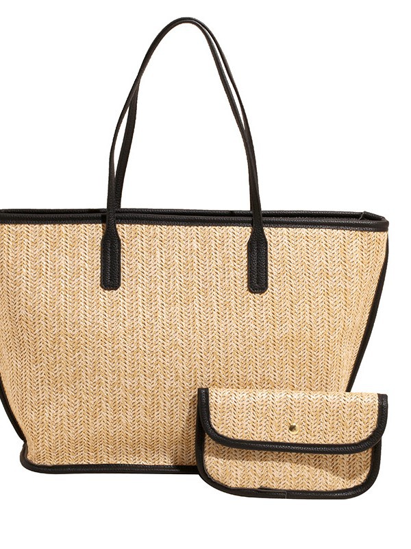 Bolso de gran capacidad para mujer 2025 verano nueva moda tejida bolso de axila de un solo hombro bolso de viaje casual image 6