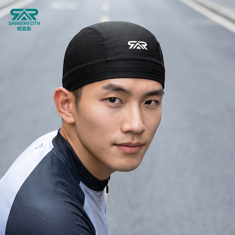 Sun-Proof Cycling Sweat-Absorbent Lining Quick-Dry Breathable Mesh Cap for Men and Women Outdoor Sports Motorcycle Helmet Liner Summer