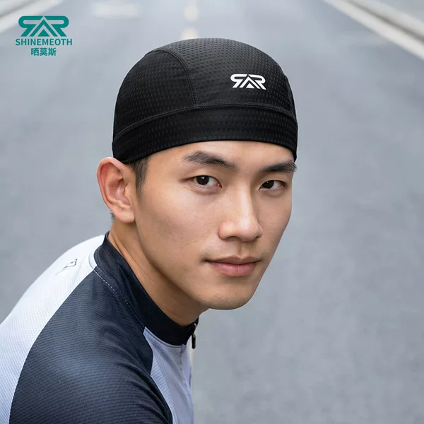 Sun-Proof Cycling Sweat-Absorbent Lining Quick-Dry Breathable Mesh Cap for Men and Women Outdoor Sports Motorcycle Helmet Liner Summer