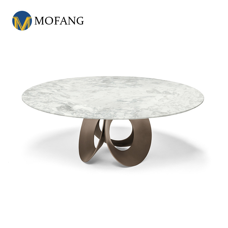 Embedded Round Table, Rock Slab Round Dining Table with Built-in Swivel Turntable, Home Dining Table and Chair Set for Small Apartments