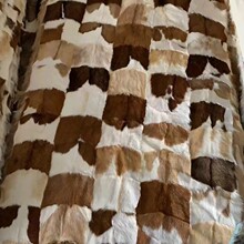 优惠羊羔毛原料短毛羊皮服装内胆猾子毛反穿服装面料山羊皮羔子皮