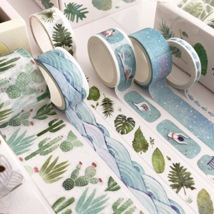Hand Ledger Tape Basic Girl Colorful Washi Tape Set Full Roll Cheap DIY Decorative Sticker Hand Ledger Beiqin