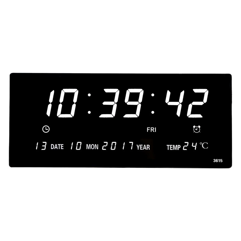 Светодиодные электронные часы гостиная календарь настенные часы Современный цифровой календарь простые часы большие цифровые часы температуры