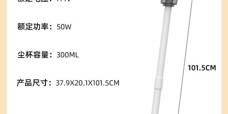 All-in-one vacuum cleaner with strong suction, portable, wireless, convenient for car use, pet hair and mite removal, super powerful, suitable for home use and other purposes