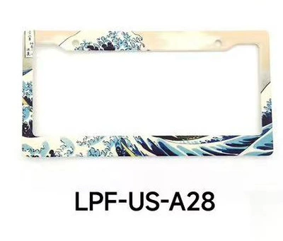 License plate holder/license plate holder Modified License Plate Frame - wave-a