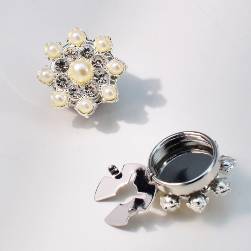 Button coverメーカークロスボーダーシャツカフスカフス花柄花柄飾りボタンカバー|undefined