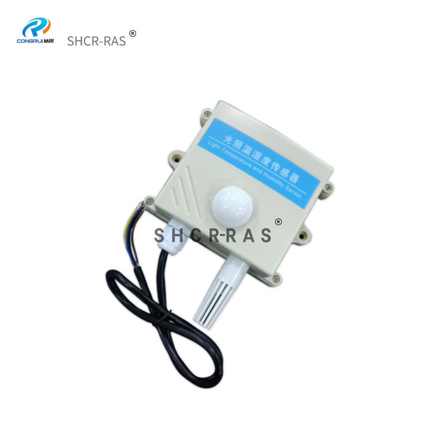 从锐藻类培养智慧大棚光照度传感器照度亮度计温湿度变送器