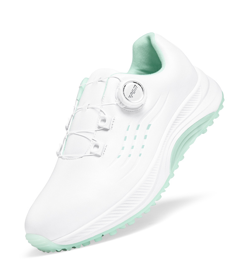 Giày golf nữ PGM mùa hè chống thấm, đế nhẹ không đinh — XZ373 [Loại hồi phục chậm] Màu trắng anh đào rơi, XZ373 [Loại hồi phục chậm] Gió trắng chi tiết 21