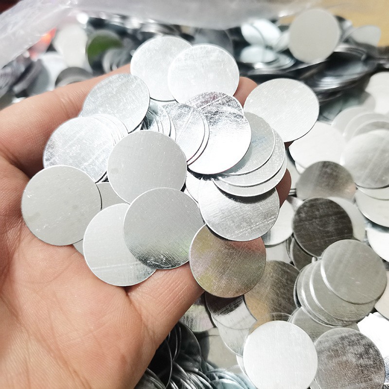 圆形磁吸铁片 五金冲压20*0.5mm镀锌板引磁片皮具包装双面引磁性
