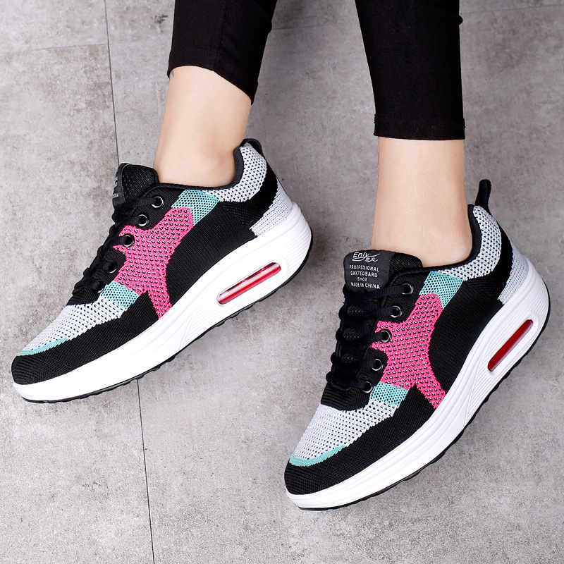 Lichte dames hardloopschoenen met luchtkussen en zachte zool_voghion.com