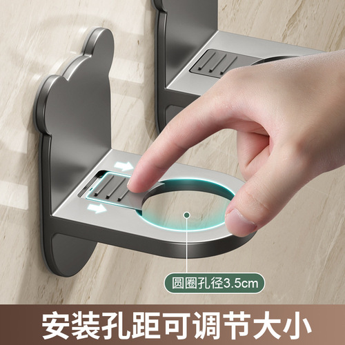 Shower gel storage rack without punching, dishwashing liquid hanging rack, bathroom shampoo and hand soap wall hanging device, bathroom storage
