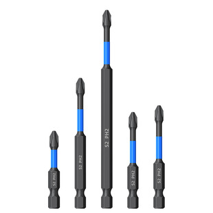 Impact-Resistant Strong Magnetic Bit Head Tungsten Steel Cross Head Electric Screwdriver Head Electric Drill Anti-Slip Hexagonal Handle Manufacturer