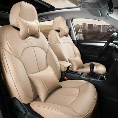 Seat Cover C-Class E-Class Glc — Modelə uyğun (Original) oturacaq örtükləri - warm-rice-deluxe-edition-five-seats-nappa-leather-fully-surrounded-front-and-rear-rows