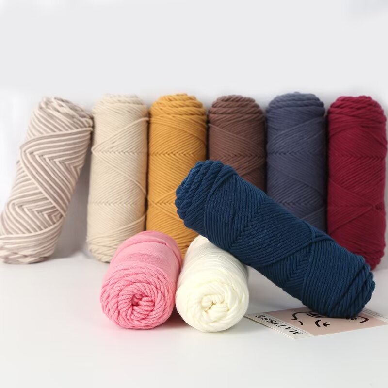 8-Strand Lover Cotton Milk Cotton Wool Wholesale Pure Acrylic Thread Crochet Hand-Knitted Scarf Blanket DIY Material Package