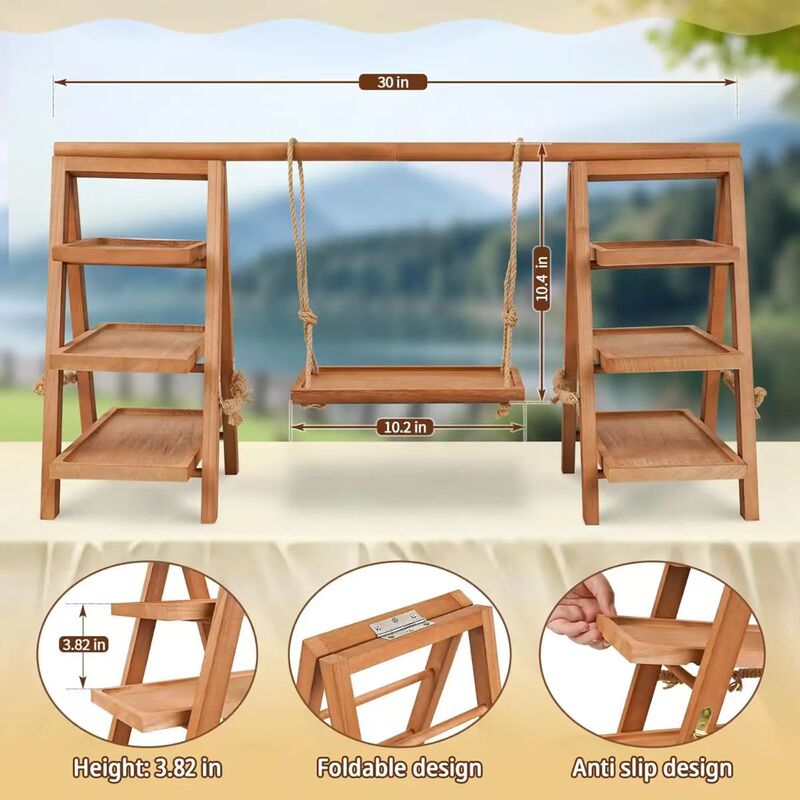 Wooden Cupcake Storage Rack, Dessert Rack, Party Birthday Display Rack, Snack Multi-Layer Fruit Snack Storage Rack Wooden Cupcake Storage Rack, Dessert Rack, Party Birthday Display Rack, Snack Multi-Layer Fruit Snack Storage Rack