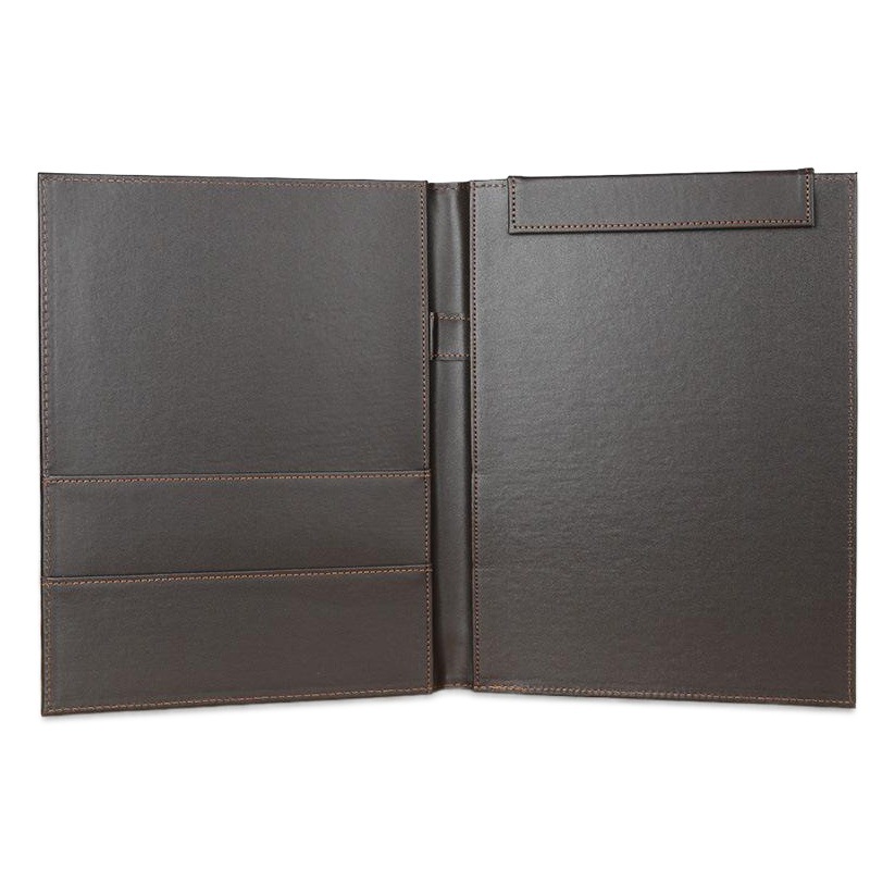 A4 Carpeta de cuero de color sólido multifuncional Carpeta de archivo Carpeta de gestión de la oficina de negocios Carpeta de almacenamiento de datos libro de firma