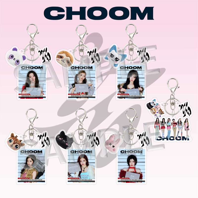 2026 BABYMONSTER New Album Acrylic Keychain Bag Pendant Accessories Celebrity Merchandise Kpop