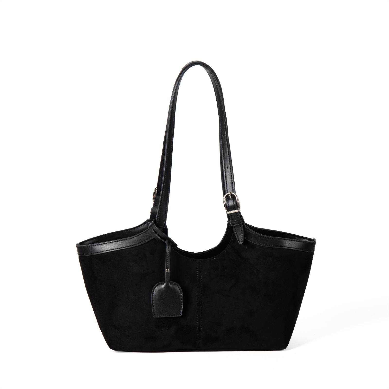 2025 Autumn/Winter New Suede Tote Bag For Women, Large Capacity Korean Style Niche Luxury Versatile Shoulder Bag Retro - Thumbnail 5