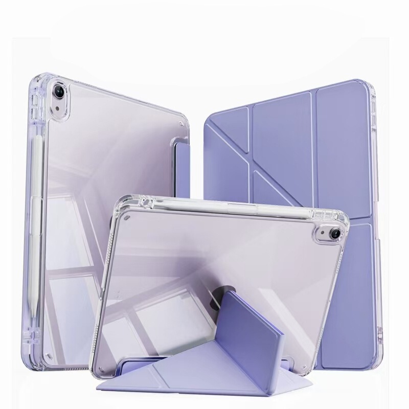 Ipad10Th Generation Tablet Case Air 11inch Acrylic Anti-Bend Pro12.9Y Folding Anti-Fall Protective Cover Mini7 Pen Slot