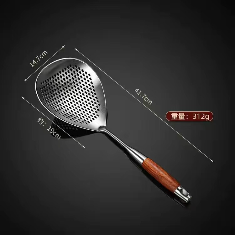 特大 304 ステンレス鋼ザル家庭用スパイスザルキッチン用品麺餃子調理器具揚げザル|undefined