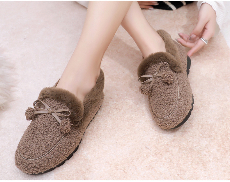 Women's Basic Solid Color Round Toe Cotton Shoes display picture 1