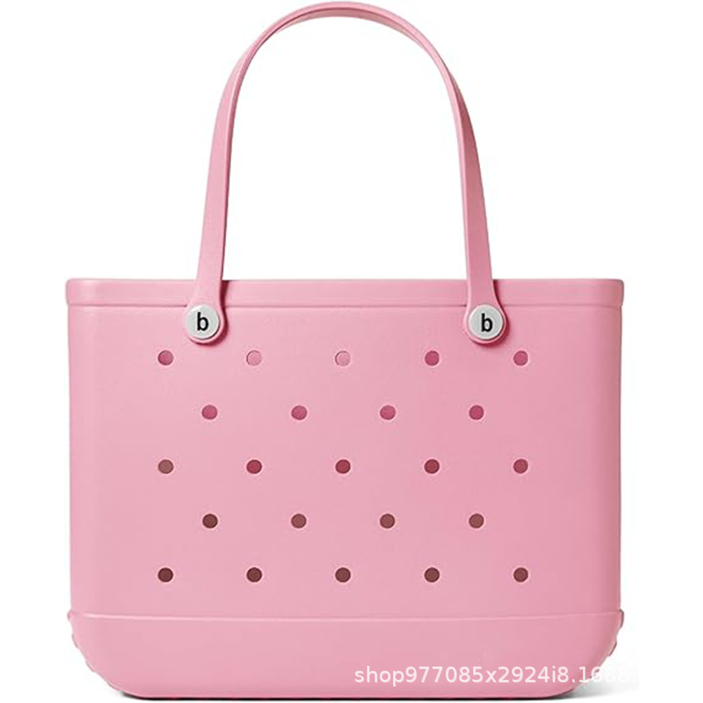 Eva bolsa de playa bolsa de agujero ligera europea y americana moda diy bolsa de mano de gran capacidad bolsa de hombro especial junto al mar