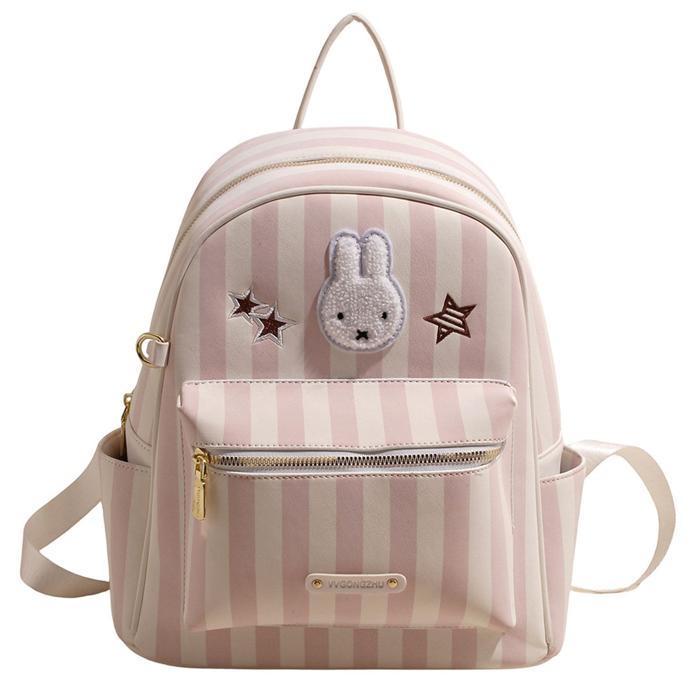 Verano fiesta mochila conejo popular lindas rayas de dibujos animados nuevos estudiantes 2026 mini mochila de mujer