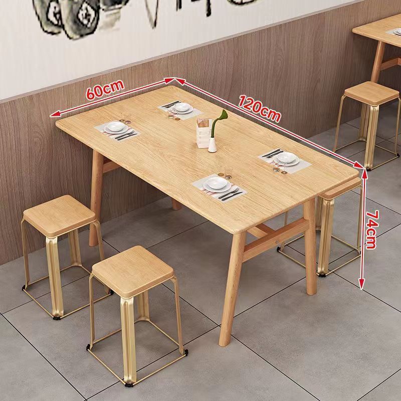 快餐店桌椅组合面馆早餐店经济型饭桌食堂员工商用餐饮长方形桌子|undefined