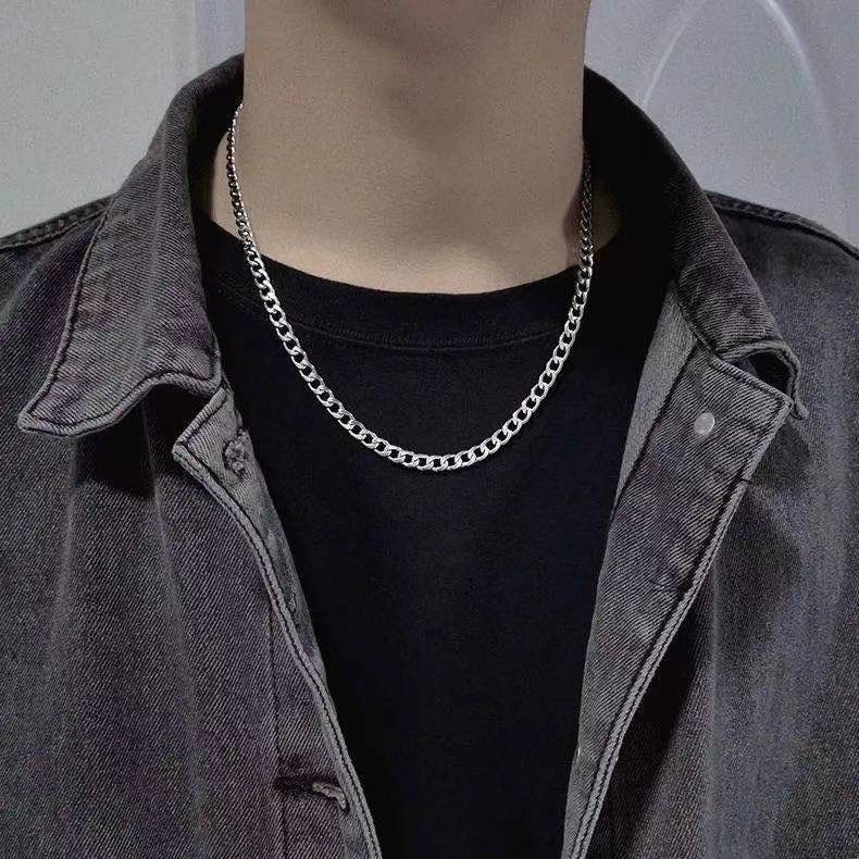 Fashion Solid Color Stainless Steel Plating Necklace 1 Piece